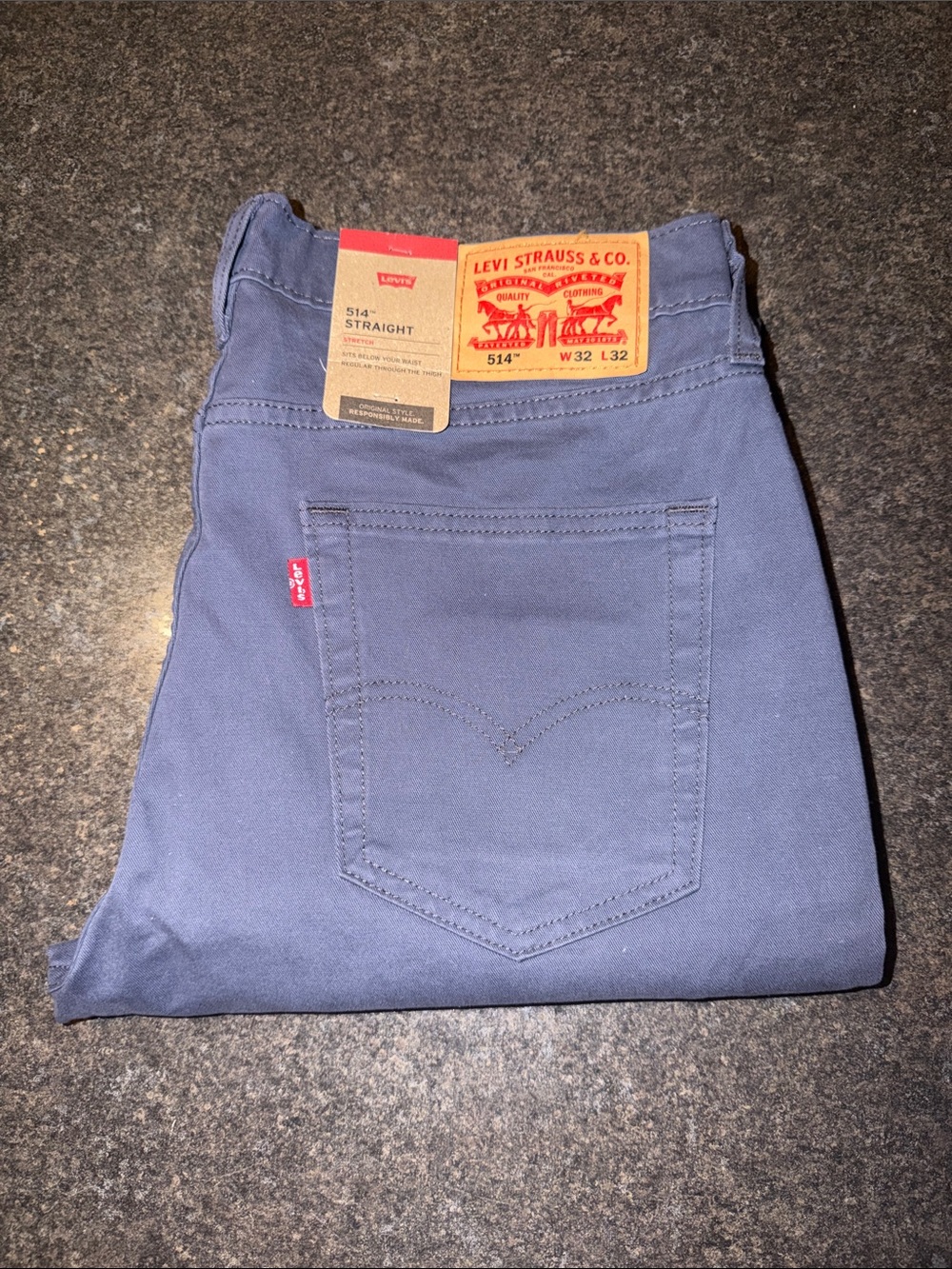 Levi's Straight Men's Jeans - Slate Blue